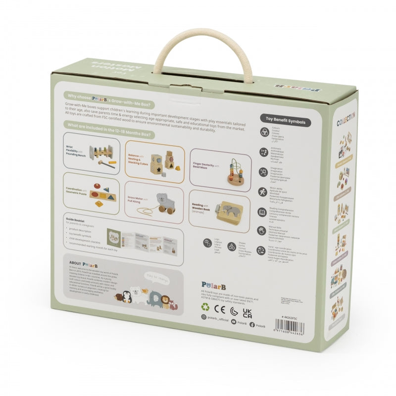 Rotaļlietu komplekts "Grow-with-Me Box" (12-18 mēn.)