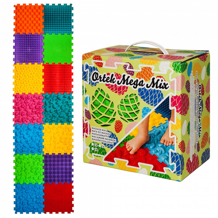 Ortopēdisko paklājiņu komplekts "Puzzle Mega Mix 14"