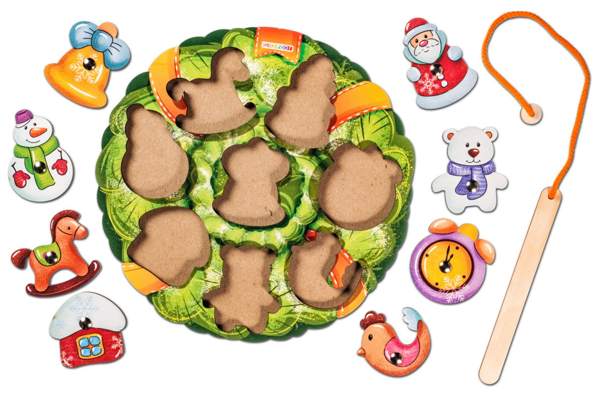 Magnētiskā makšķerēšana "Ziemassvētku vainags"