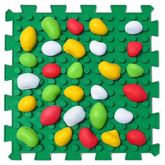 Ortopēdisko paklājiņu komplekts "Puzzle Mix 8 + STONES"