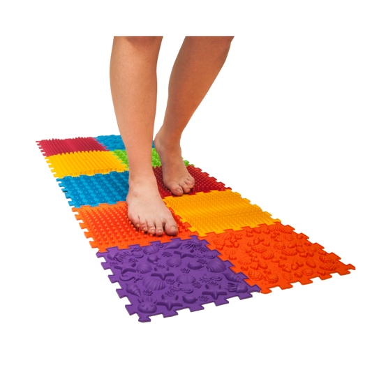 Rehabilitācijas ortopēdisko paklājiņu komplekts "HARD Puzzle Mega Mix 10 "