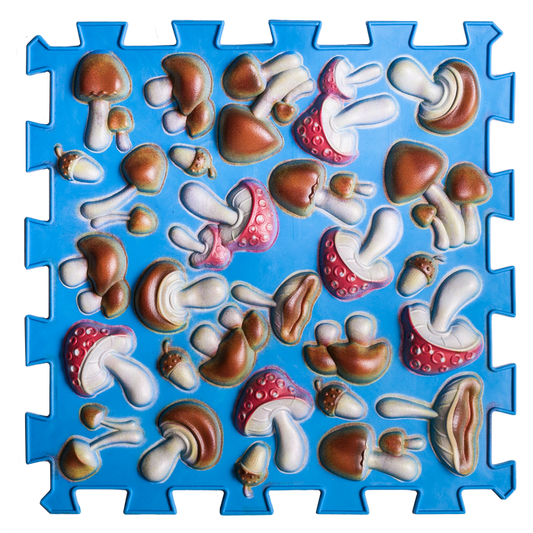 Ortopēdisko paklājiņu komplekts "Blue Mushroom 6"