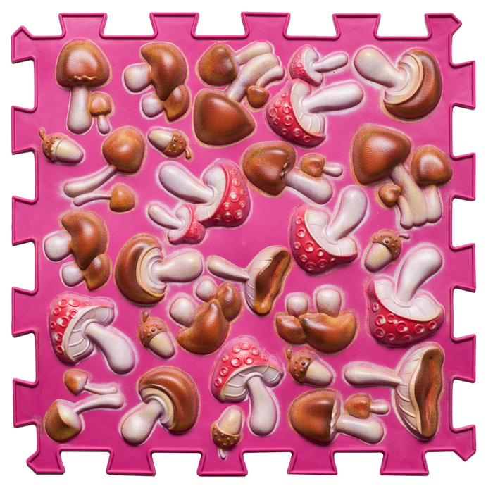 Ortopēdisko paklājiņu komplekts "Pink Mushroom 6"