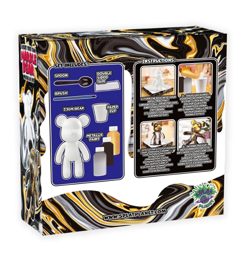 Radošais komplekts 'Marble Bear Metallic