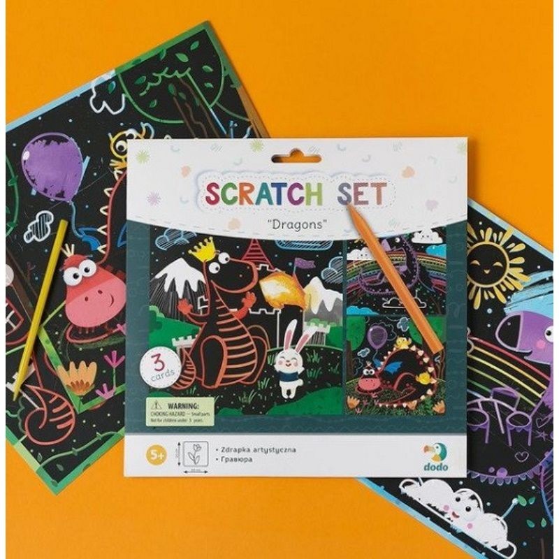 Набор для творчества "Scratch Set. Dragons"