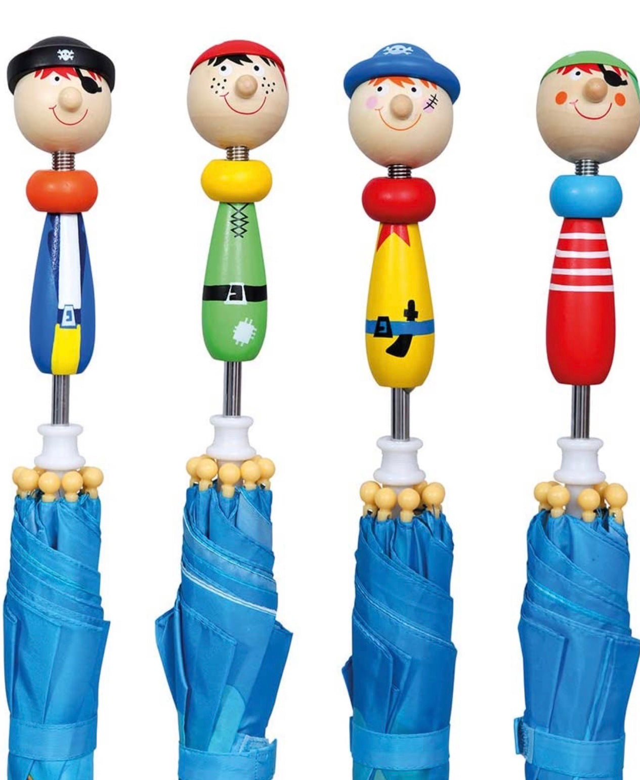 Зонт с деревянной ручкой "Пират"