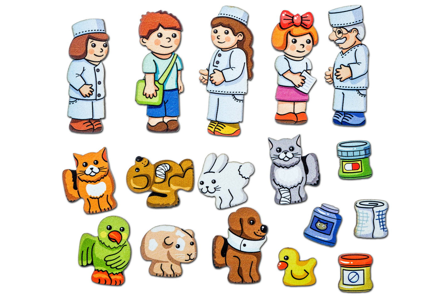 Деревянная рамка-вкладыш "Ветеринарная клиника"