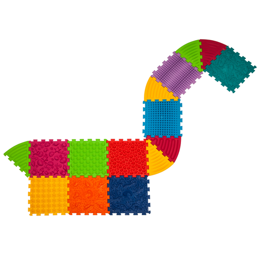 Ortopēdisko paklājiņu komplekts "Dinosaurs Puzzle 9+6"