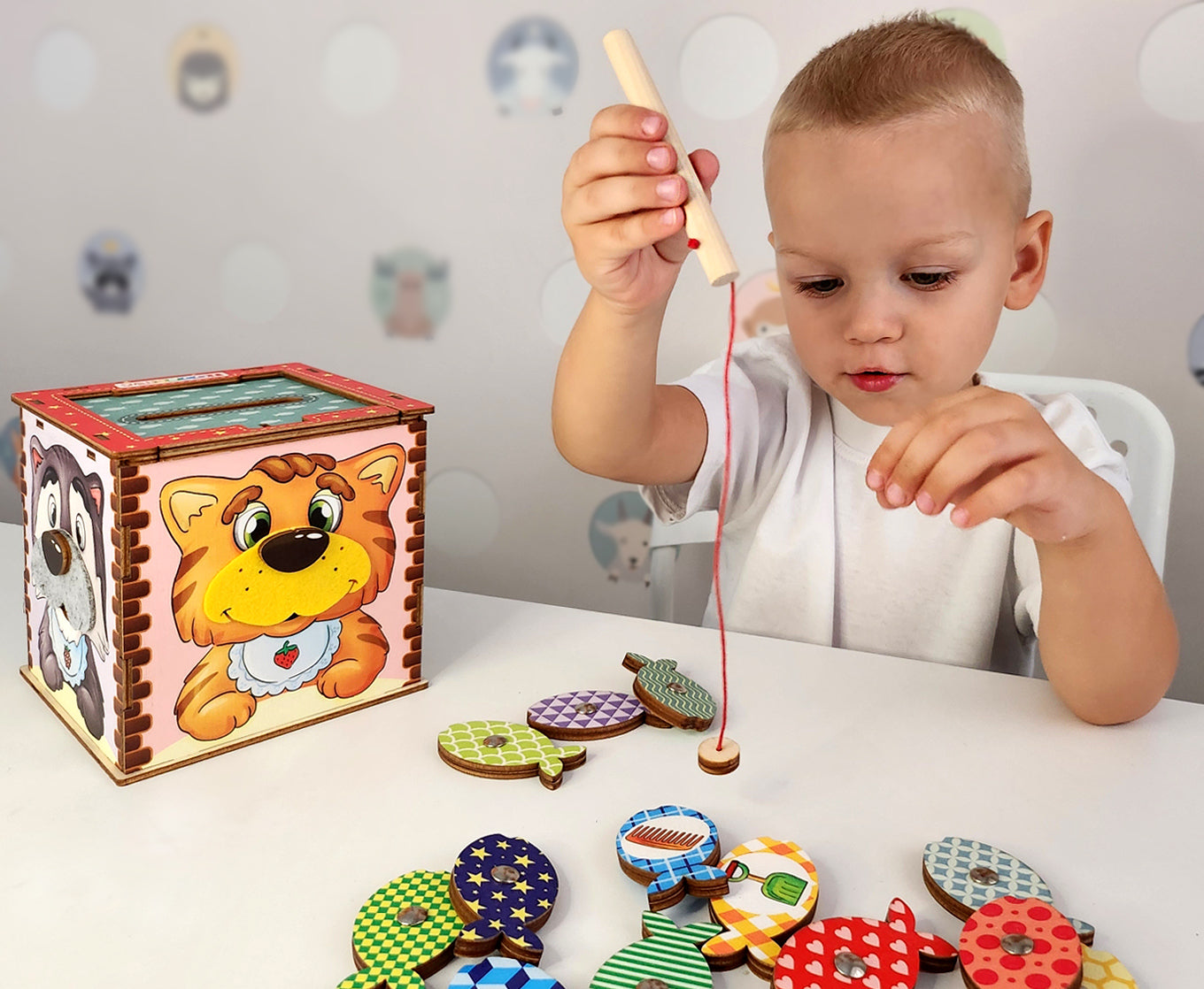 Logopēdiskā spēle "Jautrā makšķerēšana"