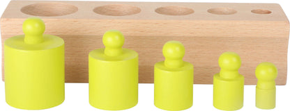 Монтессори сортер "Цветные цилиндры"