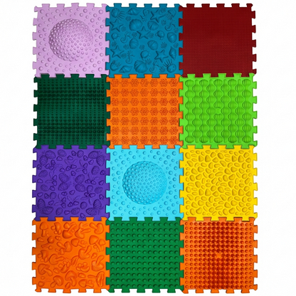 Ortopēdisko paklājiņu komplekts "Puzzle Mega Mix 12"