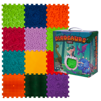 Ortopēdisko paklājiņu komplekts "Dinosaurs Puzzle 12 + 8"