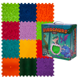 Ortopēdisko paklājiņu komplekts "Dinosaurs Puzzle 12 + 8"