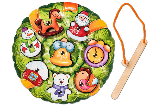 Magnētiskā makšķerēšana "Ziemassvētku vainags"