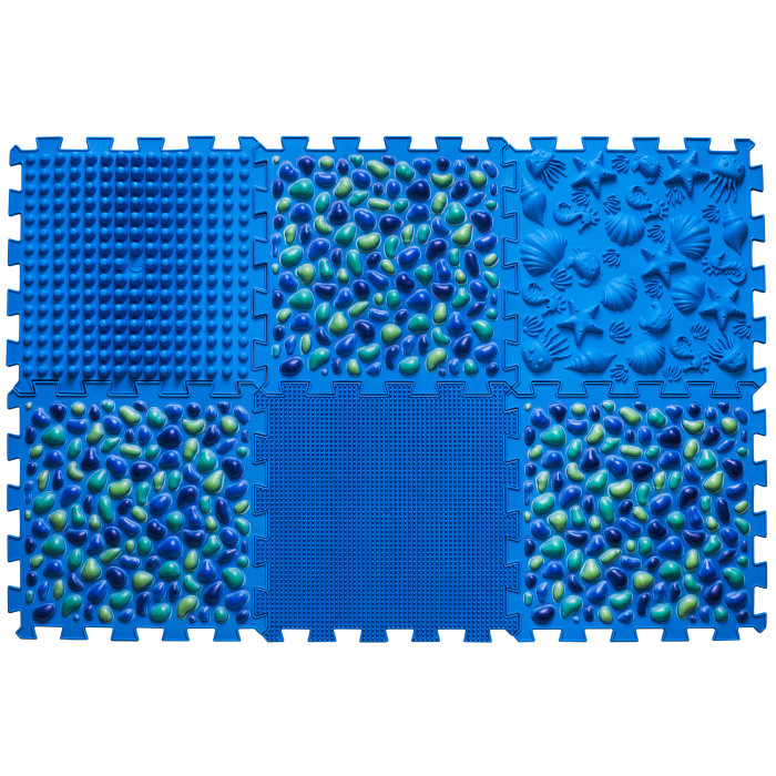 Ortopēdisko paklājiņu komplekts "Blue Pebble 6"