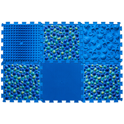 Ortopēdisko paklājiņu komplekts "Blue Pebble 6"