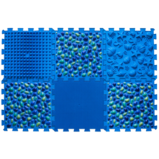 Ortopēdisko paklājiņu komplekts "Blue Pebble 6"