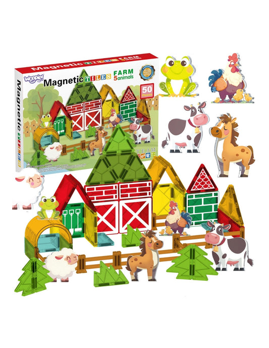 Magnētiskais konstruktors "Farm" (50 det.)