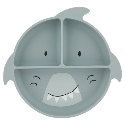 Silikona šķīvis ar piesūcekni "Mr. Shark"
