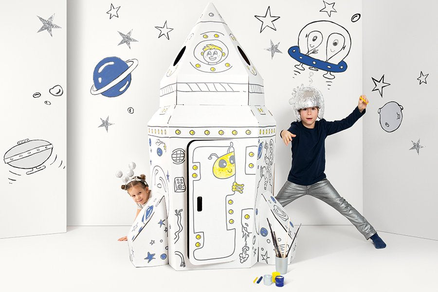 Krāsojamā kartona raķete