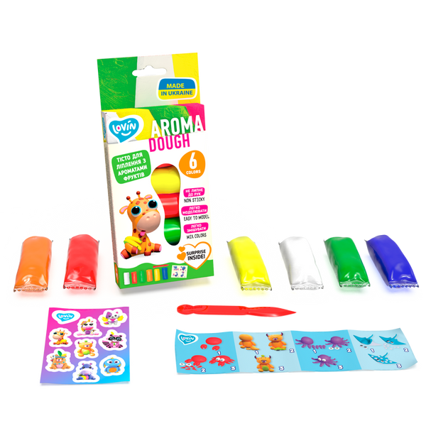 Radošais komplekts Modelēšanas mīkla Play Dough - Aroma Asorti New 6 krāsas