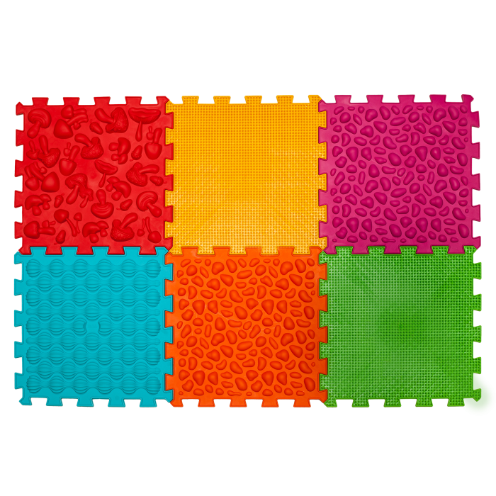 Ortopēdisko paklājiņu komplekts "SOFT Puzzle Mega Mix 6"