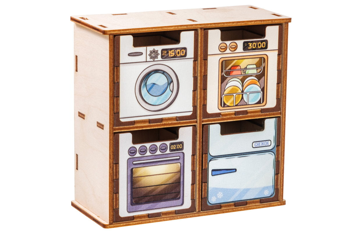 Деревянный сортер "Бытовая техника"