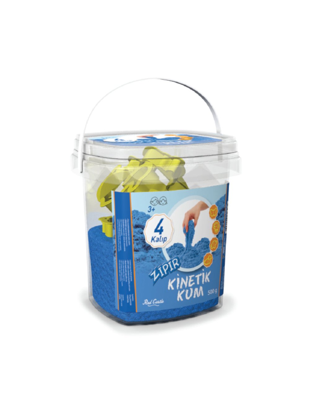 Kinētiskās smiltis (zils, 500 g)