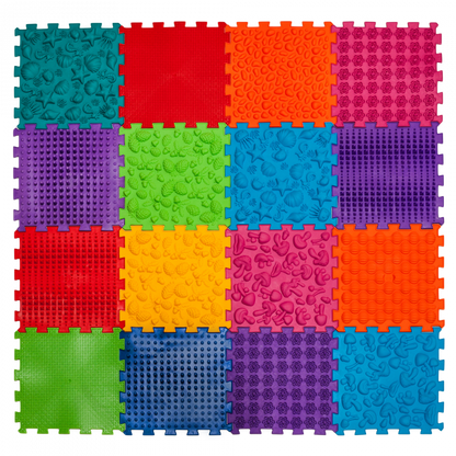 Ortopēdisko paklājiņu komplekts "Puzzle Mega Mix 16"