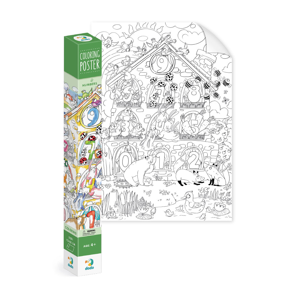 Плакат-раскраска "Numbers"