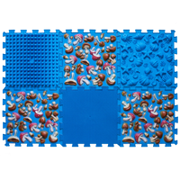 Ortopēdisko paklājiņu komplekts "Blue Mushroom 6"