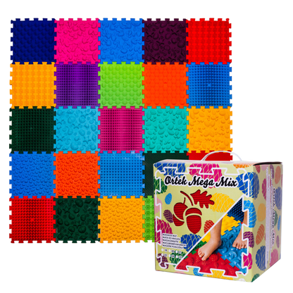 Ortopēdisko paklājiņu komplekts "Puzzle Mega Mix 25"