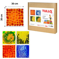 Teksturēti paklājiņi ar šķidrumu "Textured Liquid Mats" (4 gab.)