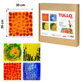Teksturēti paklājiņi ar šķidrumu "Textured Liquid Mats" (4 gab.)