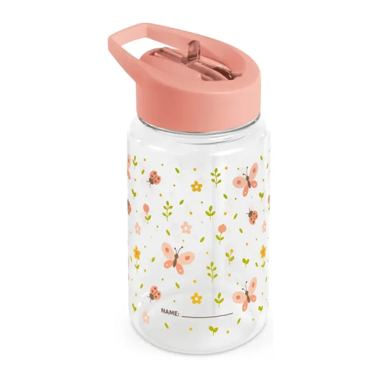 Ūdens pudele ar salmiņu "Butterfly" (450 ml)
