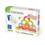 Koka konstruktors-balansieris "Rainbow Arcs"