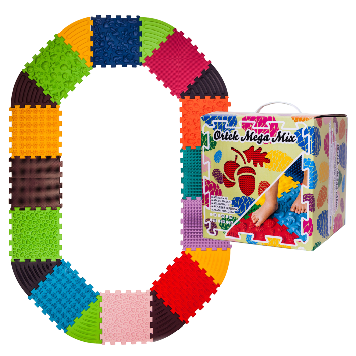 Ortopēdisko paklājiņu komplekts "Puzzle 12+8"