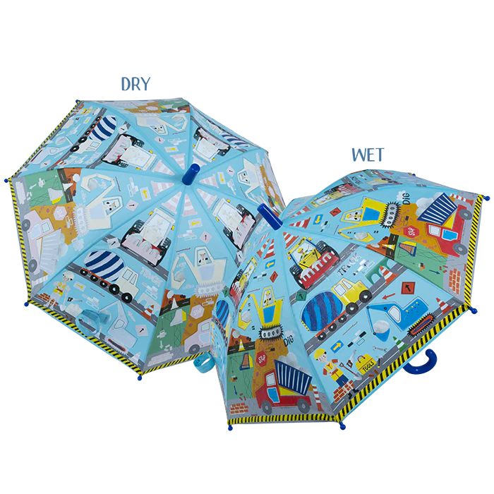 Krāsu mainošs lietussargs "Construction"