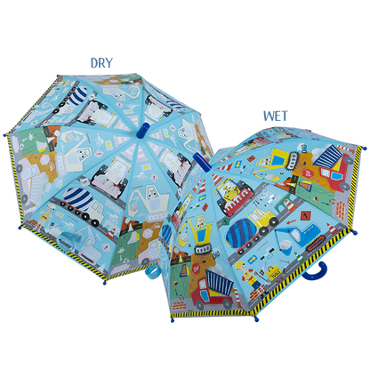 Krāsu mainošs lietussargs "Construction"