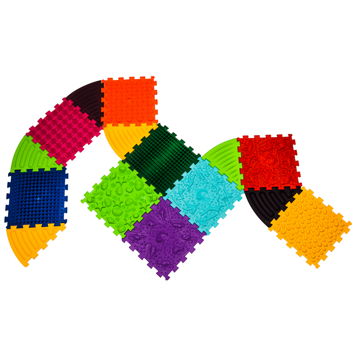 Ortopēdisko paklājiņu komplekts "Dinosaurs Puzzle 9+6"