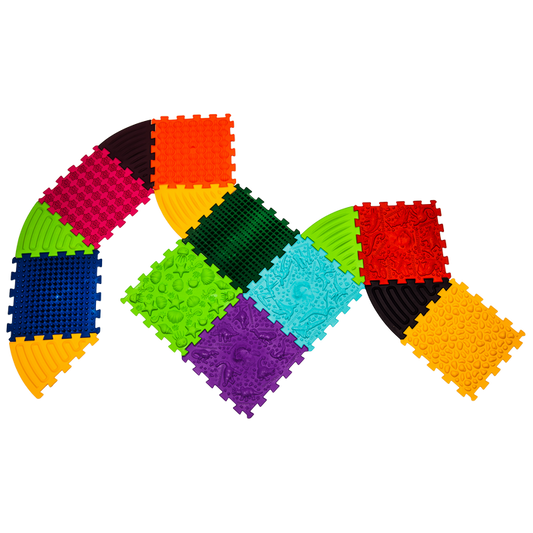 Ortopēdisko paklājiņu komplekts "Dinosaurs Puzzle 9+6"