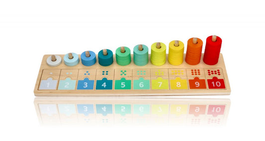 Attīstošā spēle "Counting and Matching Board 1-10"
