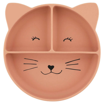 Silikona šķīvis ar piesūcekni "Mrs. Cat"
