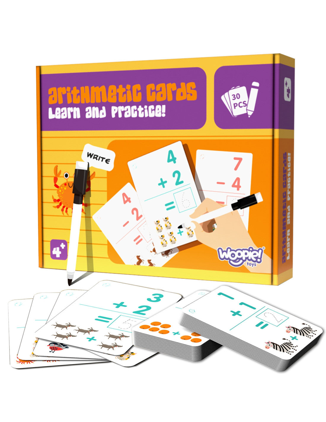 Карточки для обучения счёту "Arithmetics Cards"