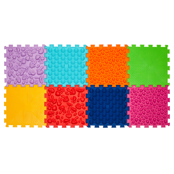 Ortopēdisko paklājiņu komplekts "SOFT Puzzle Mega Mix 8 "