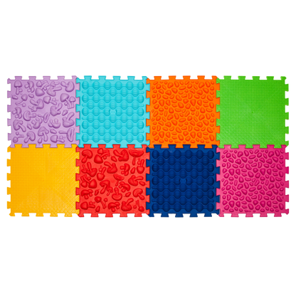 Ortopēdisko paklājiņu komplekts "SOFT Puzzle Mega Mix 8 "