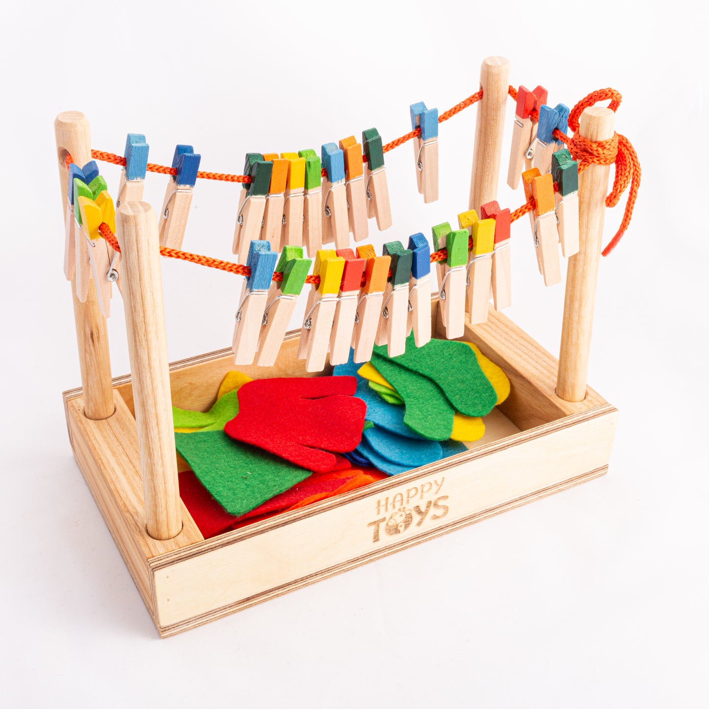 Attīstošā rotaļlieta-sorteris "Knaģējam-spēlējam"