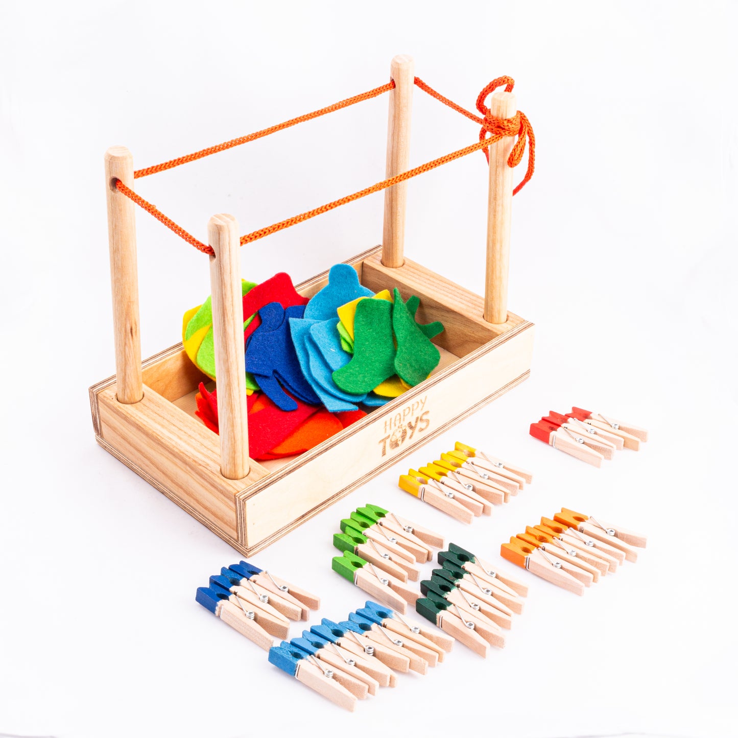 Attīstošā rotaļlieta-sorteris "Knaģējam-spēlējam"