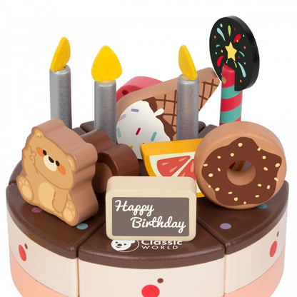 Koka rotaļlieta "Chocolate Cake"