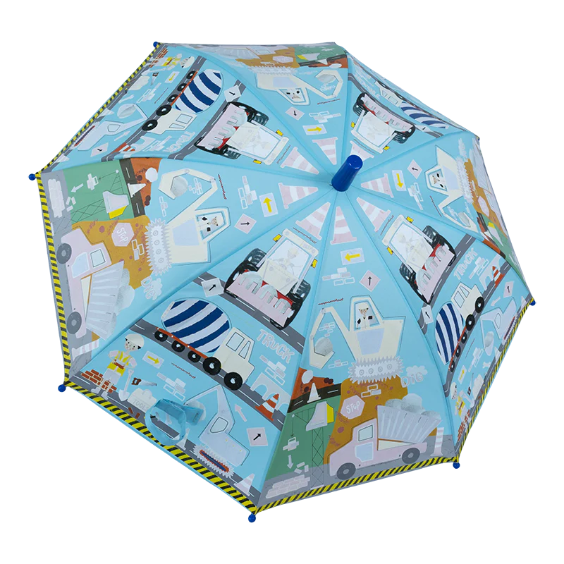 Krāsu mainošs lietussargs "Construction"